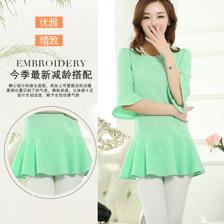 2014夏装新款韩版时尚南韩提花女款上衣 厂家批发诚招代理